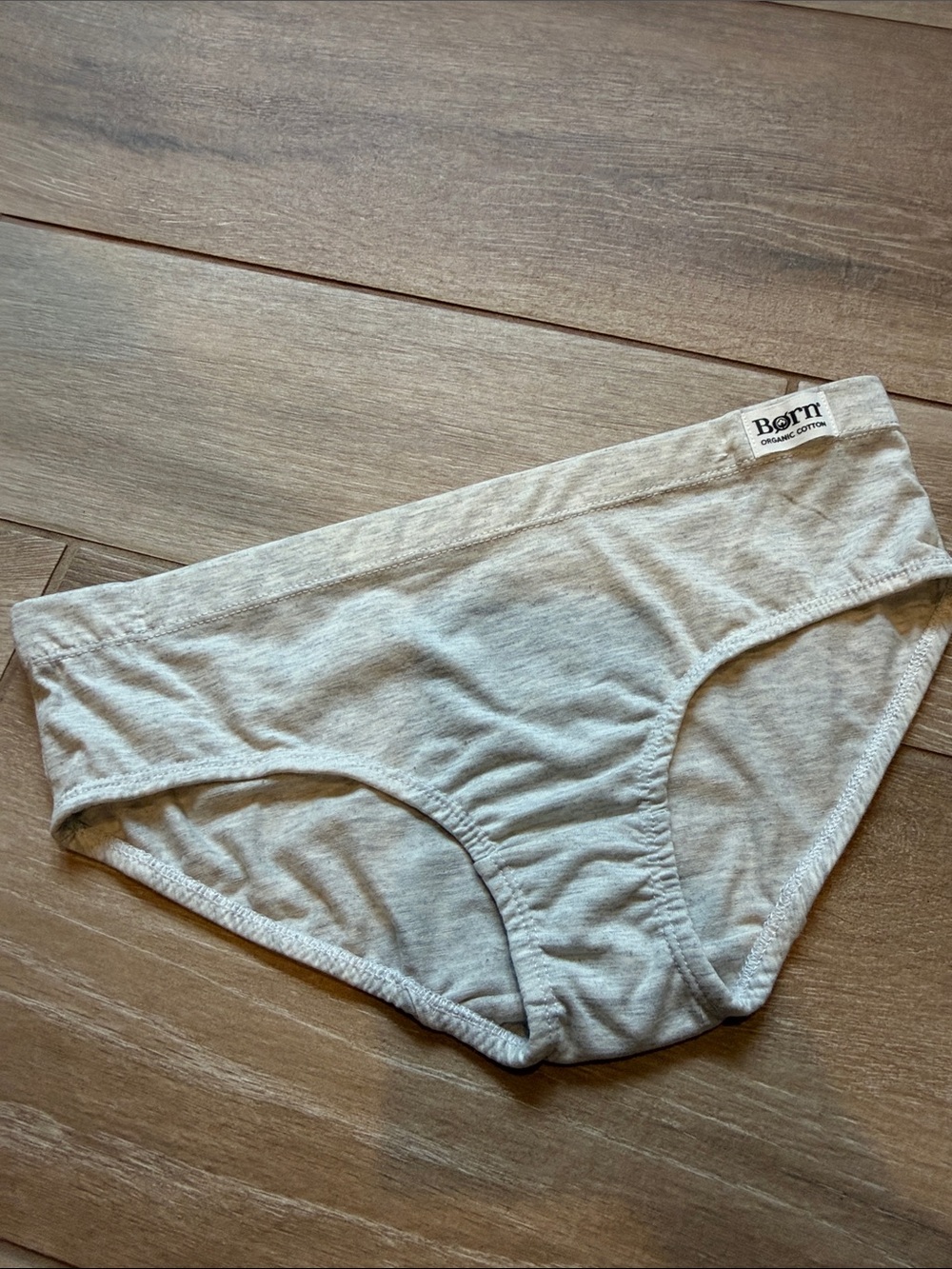 Born Organic Cotton Bikini Brief Medium New Cream Color